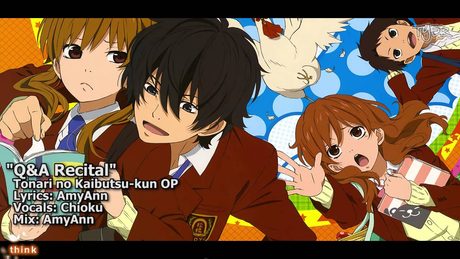 [TYER] Tonari no Kaibutsu-kun OP - Q&A Recital! (English Cover) (feat. Chioku)
