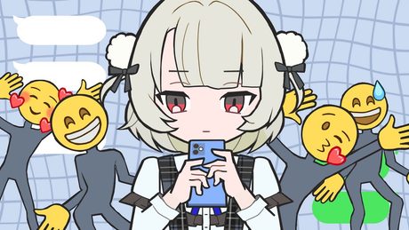 お返事まだカナ💦❓おじさん構文😁❗️ / 雨衣