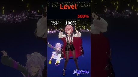 『唱 (Show) / Ado』踊ってみた!テンション0%、100%、500%の違い… #唱 【hololive/鷹嶺ルイ】#shorts