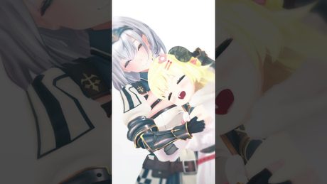 ホロメンとハグをした時にさりげなくぺぇを堪能するわため【ギリギリわるくないわため】#Shorts #ギリわる