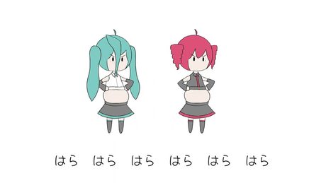 はらをもみもみさせなさい / 初音ミク・重音テト