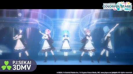 白い雪のプリンセスは / MORE MORE JUMP! × 初音ミク【3DMV】
