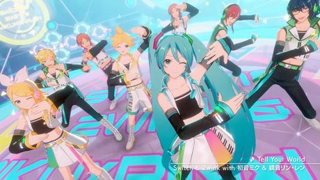 Switch & 2wink with 初音ミク & 鏡音リン・レン「Tell Your World」あんさんぶるスターズ!! Music ゲームサイズMV